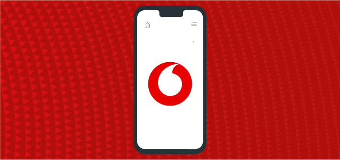 Mobile Phone that Showcase Vodafone Logo for Fan Roaming