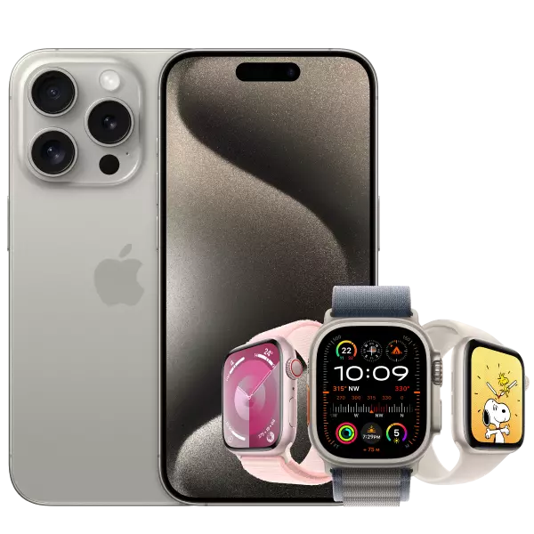 iPhone 15 Pro Max with Apple Watch Combined